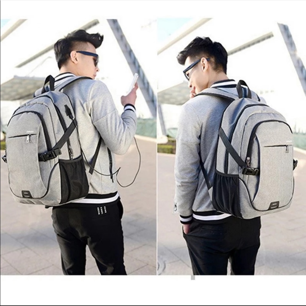 Gray backpack - Picture 4 of 5